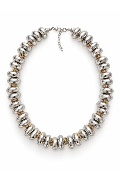 SİLVER OVAL TOPÇUK KOLYE