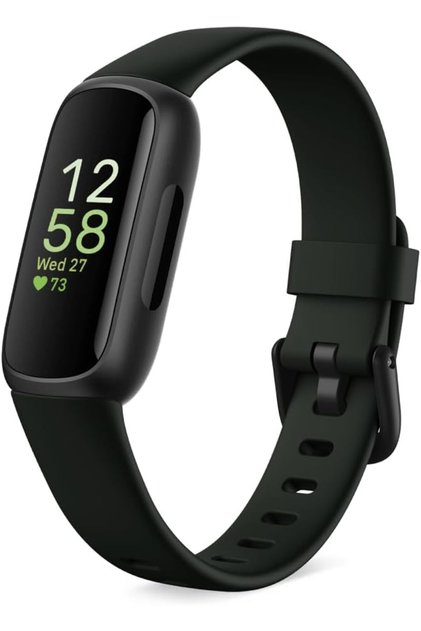 Inspire 3 Health & Fitness Tracker with Stress Management, Workout Intensity, Sleep Tracking, 24/7 Heart Rate and more, Midnight Zen/Black One Size (S & L Bands Included)