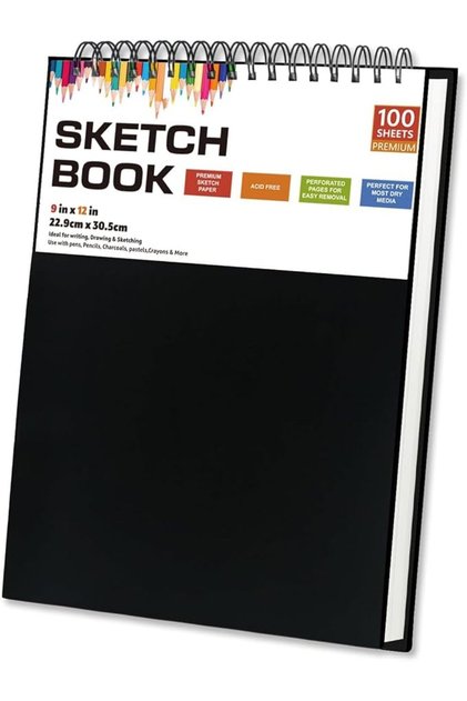 Sketchbook for Drawing - Spiral Bound Sketch Pad for Beginners, Artists, and Professionals