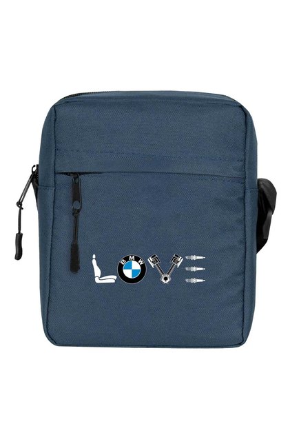 Bmw Love Shoulder Bag Navy Blue Color