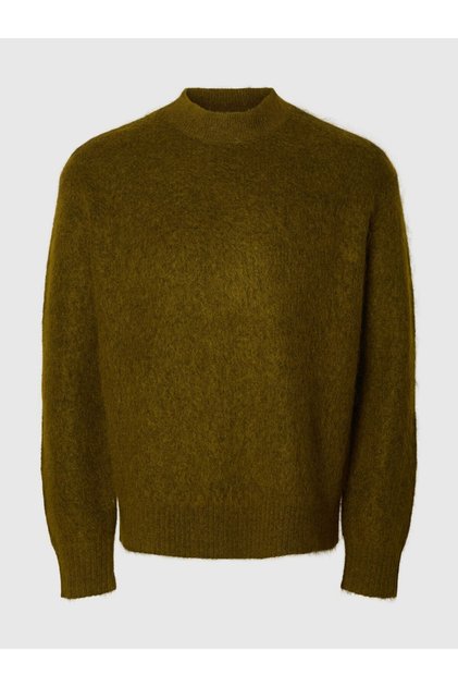 Pullover mit Rundhalsausschnitt Mohair Mix