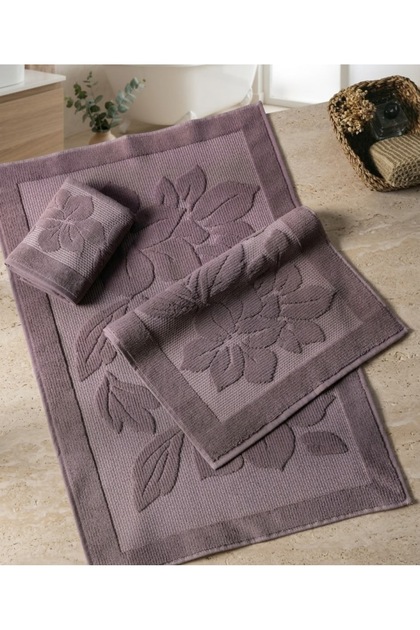 3-Piece Bathroom Towel Mat Set - Derya - 3 Pieces