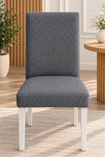 High Quality Brick Pattern Chair Cover Elasticated Washable Non-Slip Kitchen Diner Chair Cover Chair Cover Single Piece
