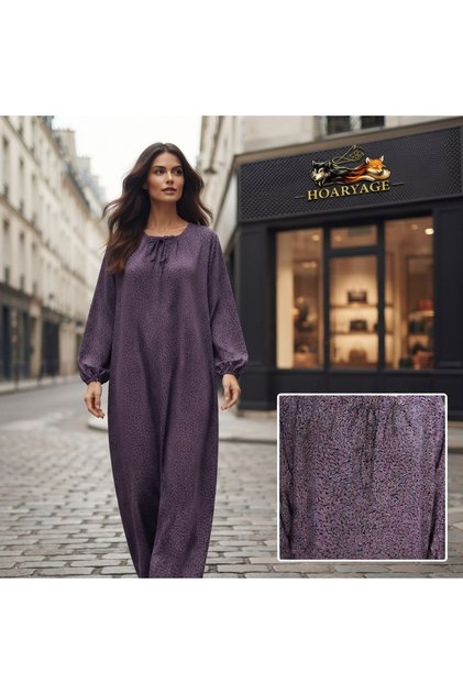 Viscose Fabric, Elasticated Front Collar, Comfortable Fit, Oversize, Casual, Stylish, Long, Modest Dress, 100% Cotton
