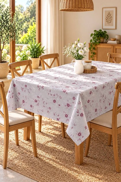 Liquid-Proof Oilcloth Round Tablecloth | Stain-Resistant, Easy-To-Clean Pvc Tablecloth