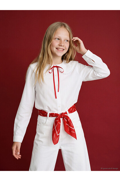 Timeless Clothing & Timeless Choices Bebe Roba Collar Girls' Shirt
