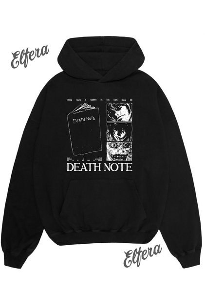 Death Note 5 Printed Oversized Sweatshirt