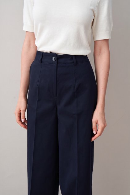 Ütü İzli Gabardin Pantolon