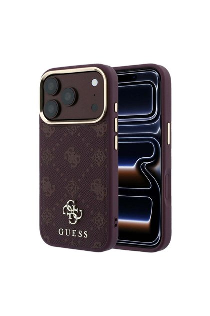 Husă pentru iPhone 17 Pro Max, iPhone 18 Pro Max, Peony 4G Small Logo MagSafe, Bordo