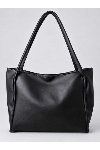 Women's Black Tote Shoulder Bag