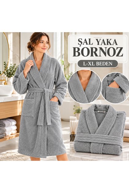 şal yaka bornoz