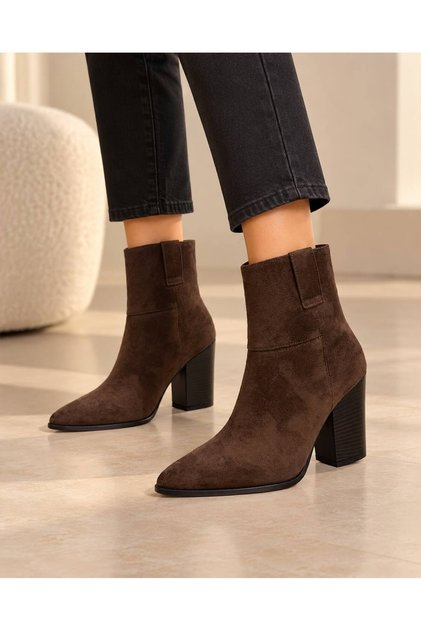Brown Suede Women's Boots