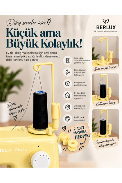 Sarı-Ev Tipi Dikiş Makineleri İçin İplik Çardağı