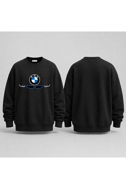 Car Logo B m W Printed Sweatshirt