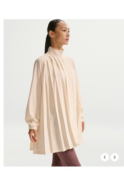 Wom/en's Oversized Long-Sleeve Ple/ated Mini Dress(yousportswear)
