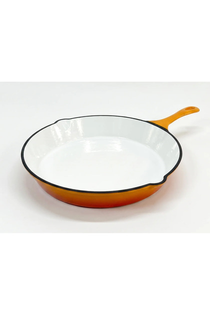 Tigaie din fonta emailata verde 30 cm Orange