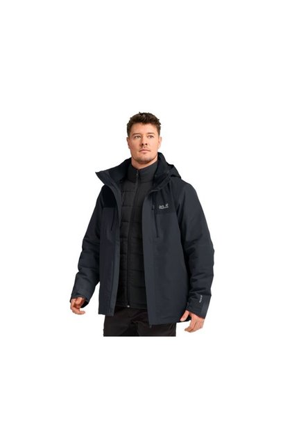 JASPER PRO 3IN1 JKT M Erkek Outdoor Montu (3'Ü 1 Arada) A66293-285 Siyah