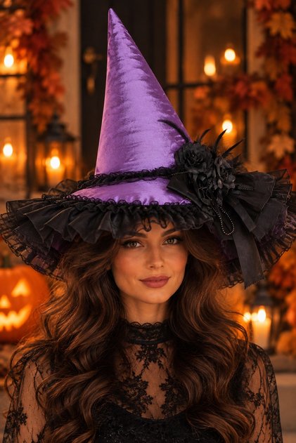 by Papillon Özel Tasarım Halloween Cadı Şapkası