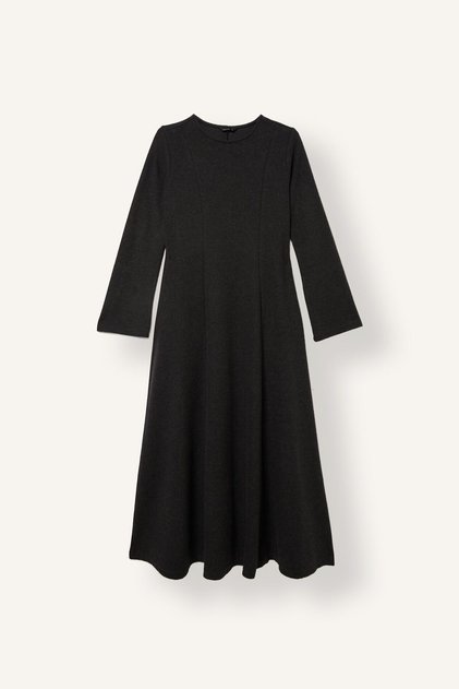 Cotton Crew Neck Long Sleeve Thessaloniki Fabric Maxi Dress G8779Ax26Wn