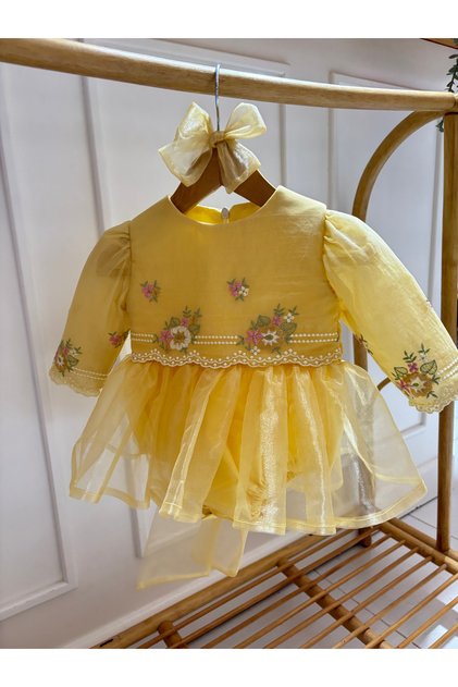 Yellow Guipure Romper