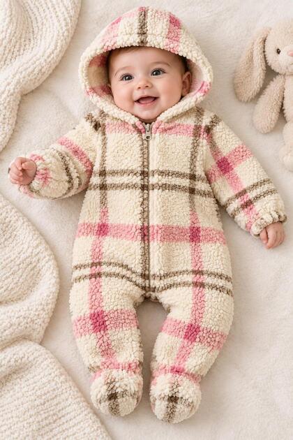 Baby Rompers Baby Girl Warm Fabric Sleeping Bag Daily Rompers High Quality Fabric