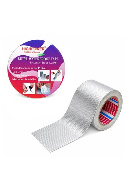 Banda butilica hidroizolanta autoadeziva 100mm x 5m cu folie de aluminiu HighPower