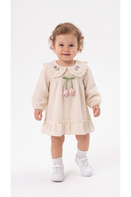 Baby Girl Dress with Tulip