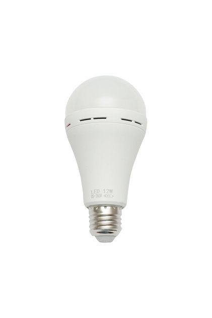 Bec LED 12W, 220V, E27, lumina rece 6500K, emergenta cu sistem de avarie si baterie reincarcabila 12