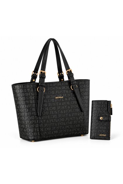 Women's Hand and Shoulder Bag with Wallet Combination Size: Length: 25 Width: 35 cm