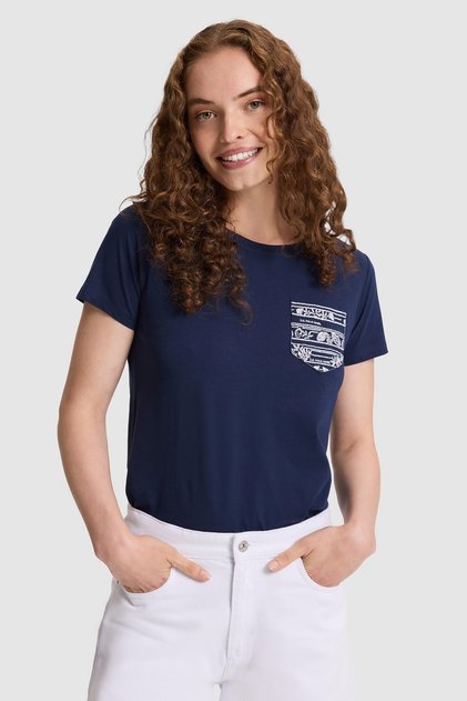 Tricou de damă bleumarin 50323540-VR033