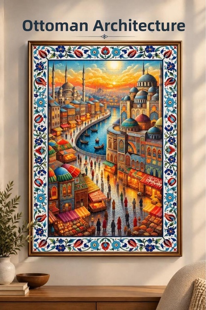 Ottoman Architecture Themed 1000 Piece Puzzle 48 X 68 cm High Quality Printing Puzzle
