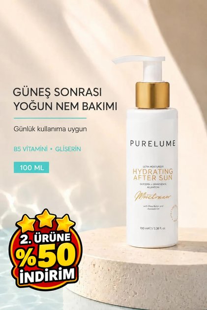 PURELUME GÜNEŞ SONRASI VE GÜNLÜK KULLANIMA UYGUN YOĞUN NEMLENDİRİCİ KREM 100 ML