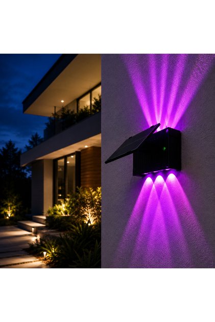 Spot solar de perete Pilar pentru iluminat exterior RGB de la LIGHT TO YOUR HEART