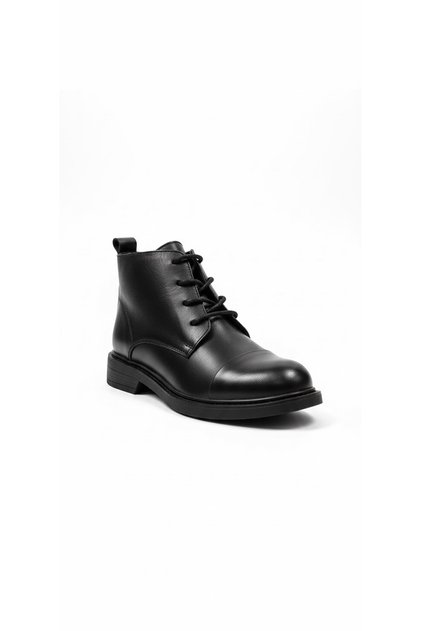 Black women's genuine leather boots 215.2027