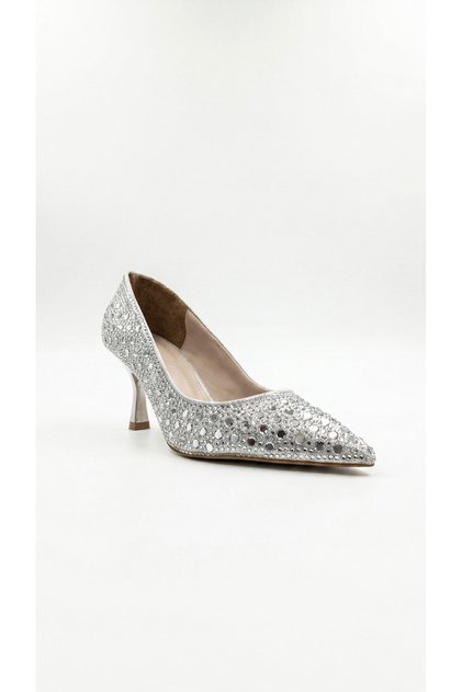 Silver Women's Heeled Shoes 659.403