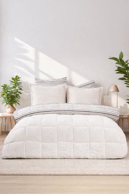 West Comfort Uyku Seti Çift Kişilik (195x215 cm) Krem