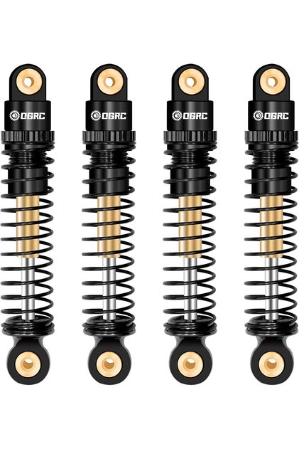 ممتصات صدمات OGRC سوداء من الألومنيوم للجزء الأمامي والخلفي، ممتصات صدمات RC لـ Axial SCX24 C10 JLU Deadbo