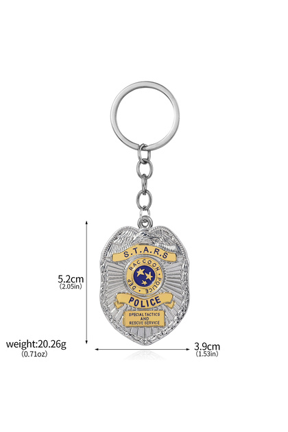 Keychain X-Costume Resident Evil 2 Pin Badge Necklace Raccoon City Shield RPD S.T.A.R.S Cosplay Bioh