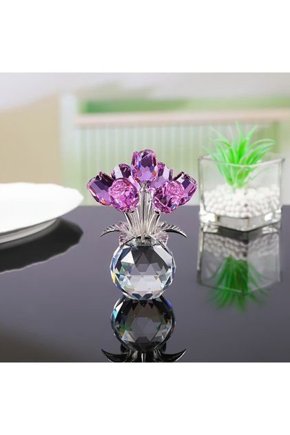 purple rose Colourful Rose Bouquet - For Anniversary, Mother's Day, Valentine's Day Crystal Rose Bou