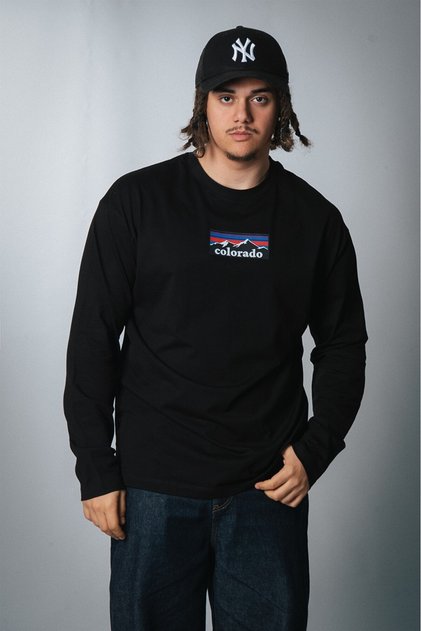 Colorado Black Long Sleeve Men's T-Shirt