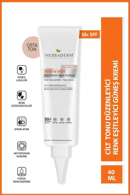 40 ml Cream SPF 50 Colored - Sunscreen, Skin Tone Equalizer Anti-Blemish