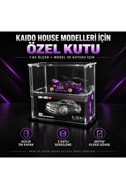 Kaido House Plexiglass Display Box for 1:64 Model Car