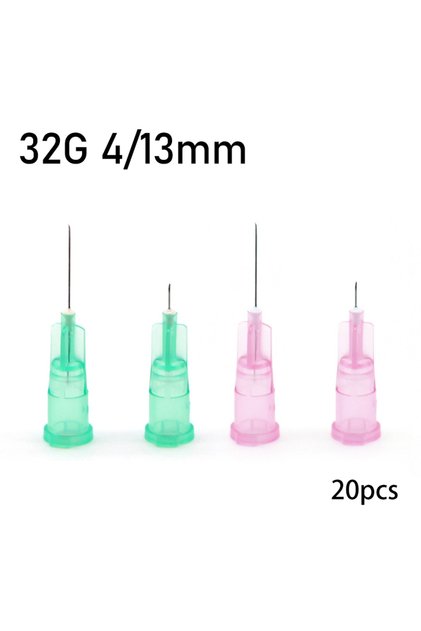 32G 4mm 20pcs 20pcs Superfine 32G 4mm 13mm Painless Small Needle Irrigator Eyelid Tool Parts For Tee