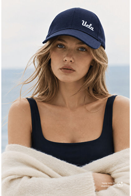 Jenner Navy Blue Baseball Cap Embroidered Hat
