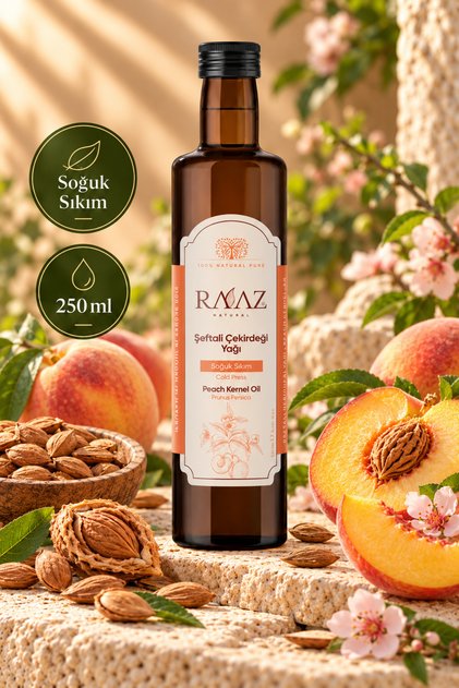 Peach Seed Oil 250 ml – 100% Pure, Natural and Cold Pressed