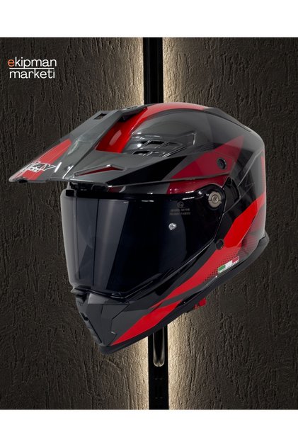 SW X65 BLOCK Red Adventure Kask