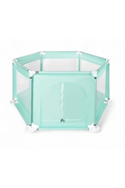 Playpen and children's playground with side opening in Tiffany color