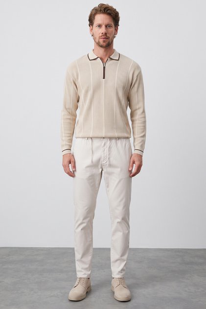 Elastic Waist Tied Jogger Pants
