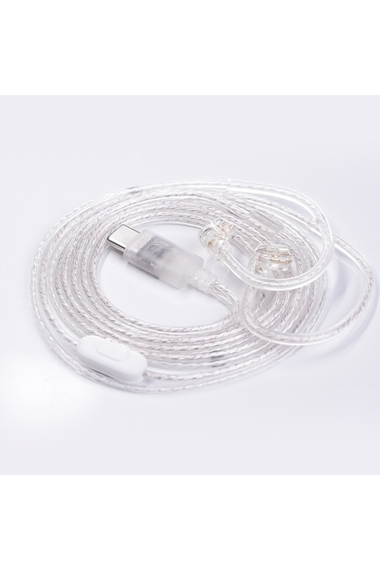 C PIN MIC Type-c KZ Original Headphone Cable Type C Silver-Plated Upgrade Cable Replacement 2pin Ear