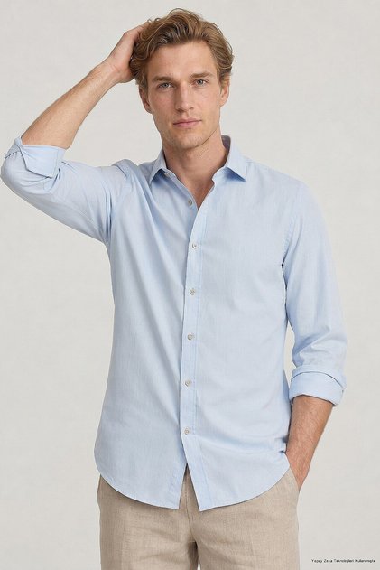 Valencia Blue Cotton Shirt